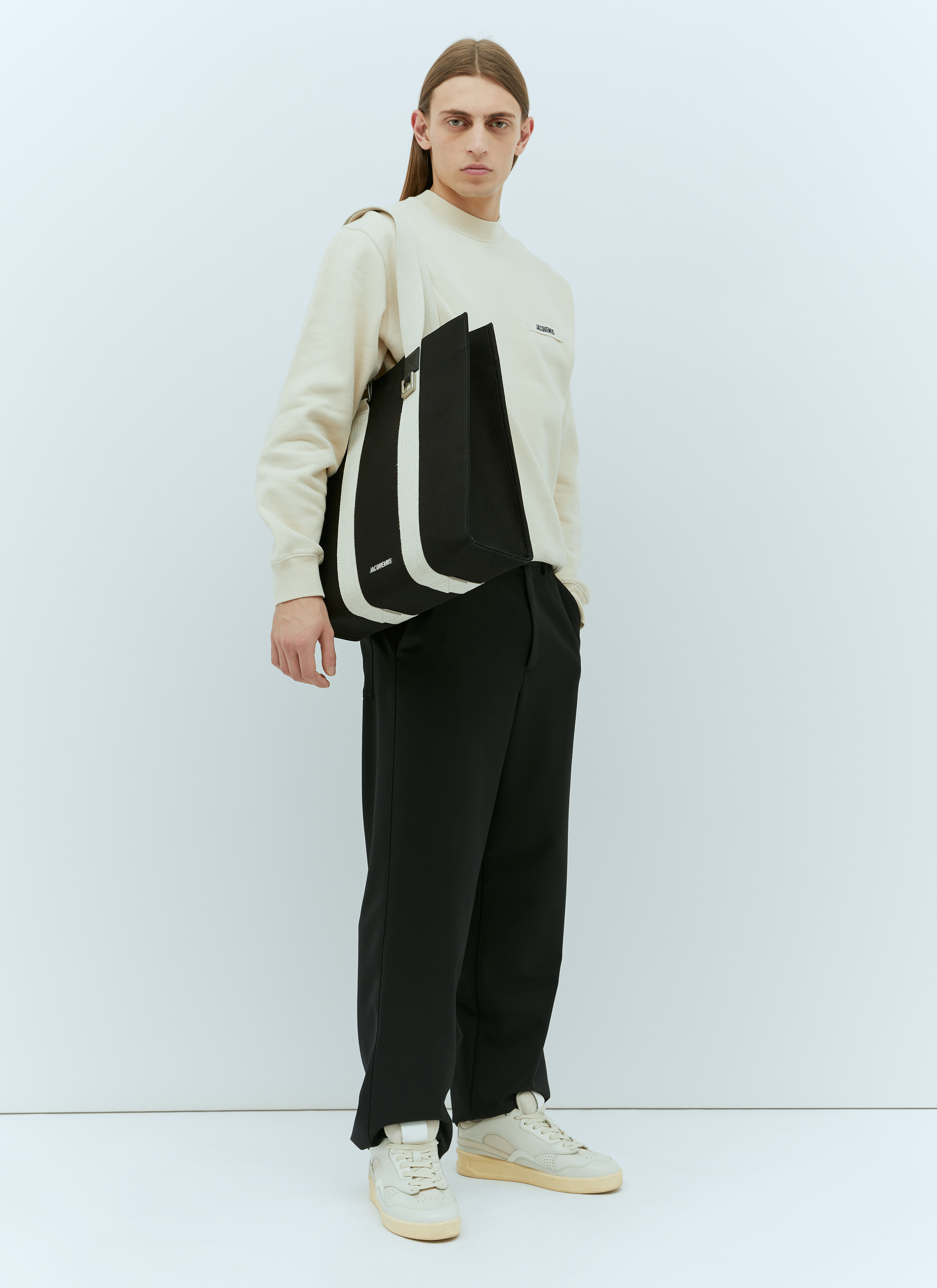 Jacquemus Men's' Le Cabas Cuerda Tote Bag in Black | LN-CC®