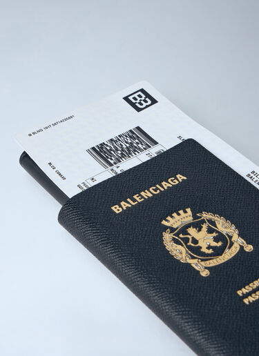 Balenciaga Passport Long Wallet 1 Ticket Black bal0163028