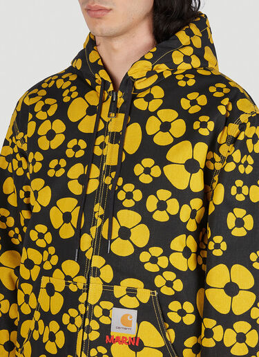 Marni x Carhartt Floral Print Hooded Jacket Yellow mca0150011