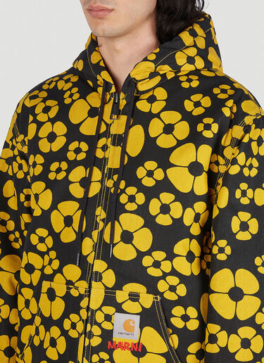 Floral Print Hooded Jacket Marni x Carhartt Floral Print Hooded Jacket Yellow mca0150011