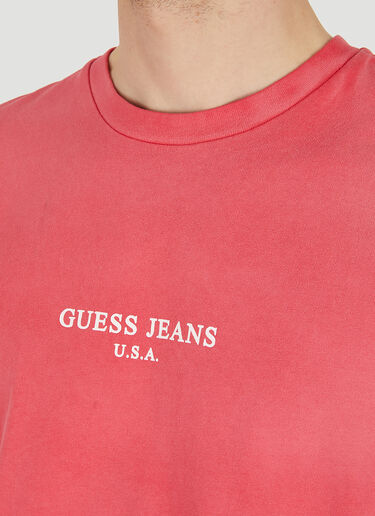 Guess USA Faded Logo T-Shirt Red gue0150007