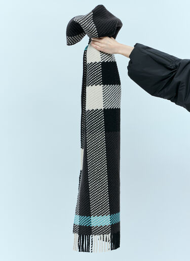 Check Wool Scarf Burberry Check Wool Scarf Brown bur0255001