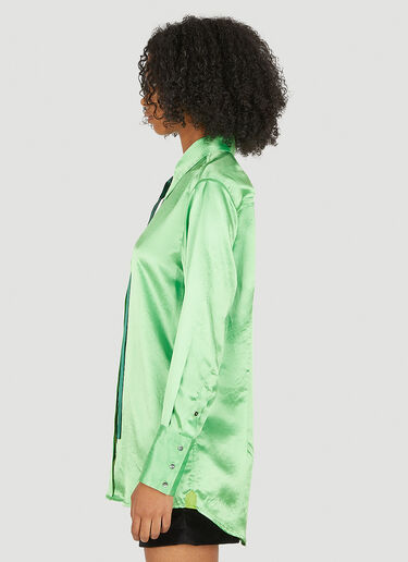 Capasa Milano Tie Neck Shirt Green cps0250011