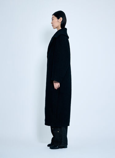 GANNI Boucle Wool Coat Black gan0259025