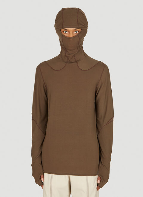 POST ARCHIVE FACTION (PAF) 5.1 Long Sleeve Center Sweater Cream paf0154007
