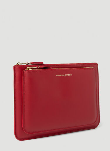 Foil Logo Pocket Wallet Comme des Garçons Wallet Foil Logo Pocket Wallet Red cdw0351004