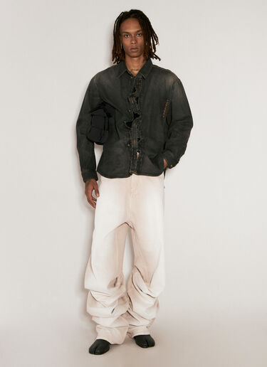 Y/PROJECT Draped Cuff Jeans Beige ypr0156004