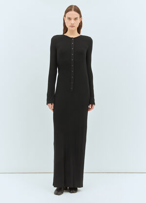 Acne Studios Open Back Maxi Dress Black acn0258007