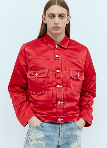Kenzo x Levi's Type II Satin Trucker Jacket Red klv0156005