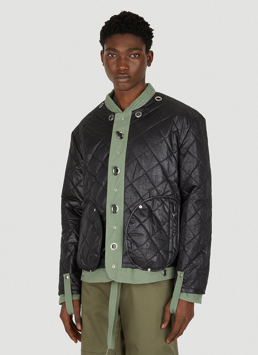 Craig Green Quilted Reverse Jacket in Khaki LN CC