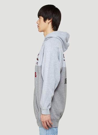 Bonum Contrast-Panel Hooded Sweatshirt Grey bon0344015