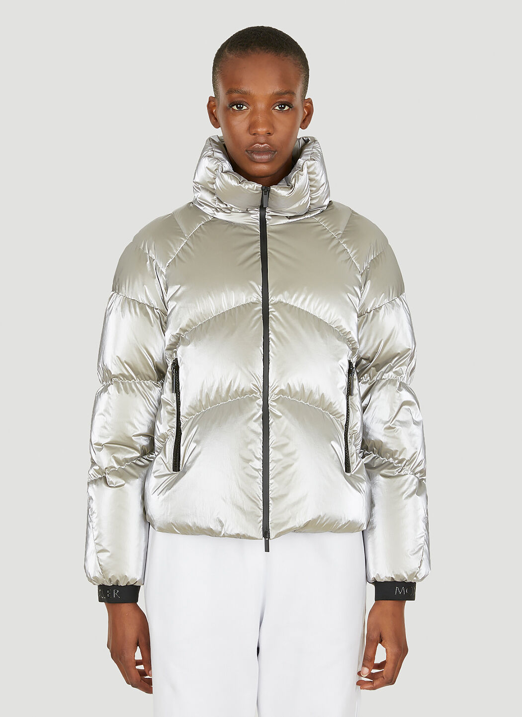 Moncler deals jacket silver