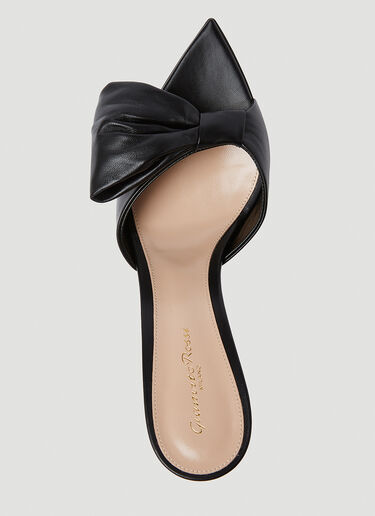 Gianvito Rossi 리본 하이힐 뮬 블랙 gia0253006