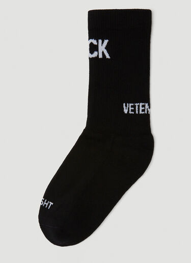VETEMENTS Fuck Socks Black vet0150023