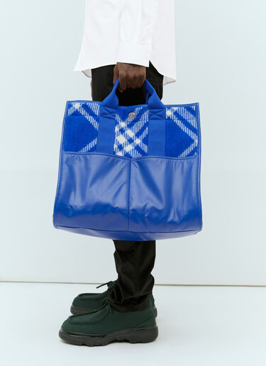 Burberry Extra Large Shopper Tote Bag Blue bur0154036