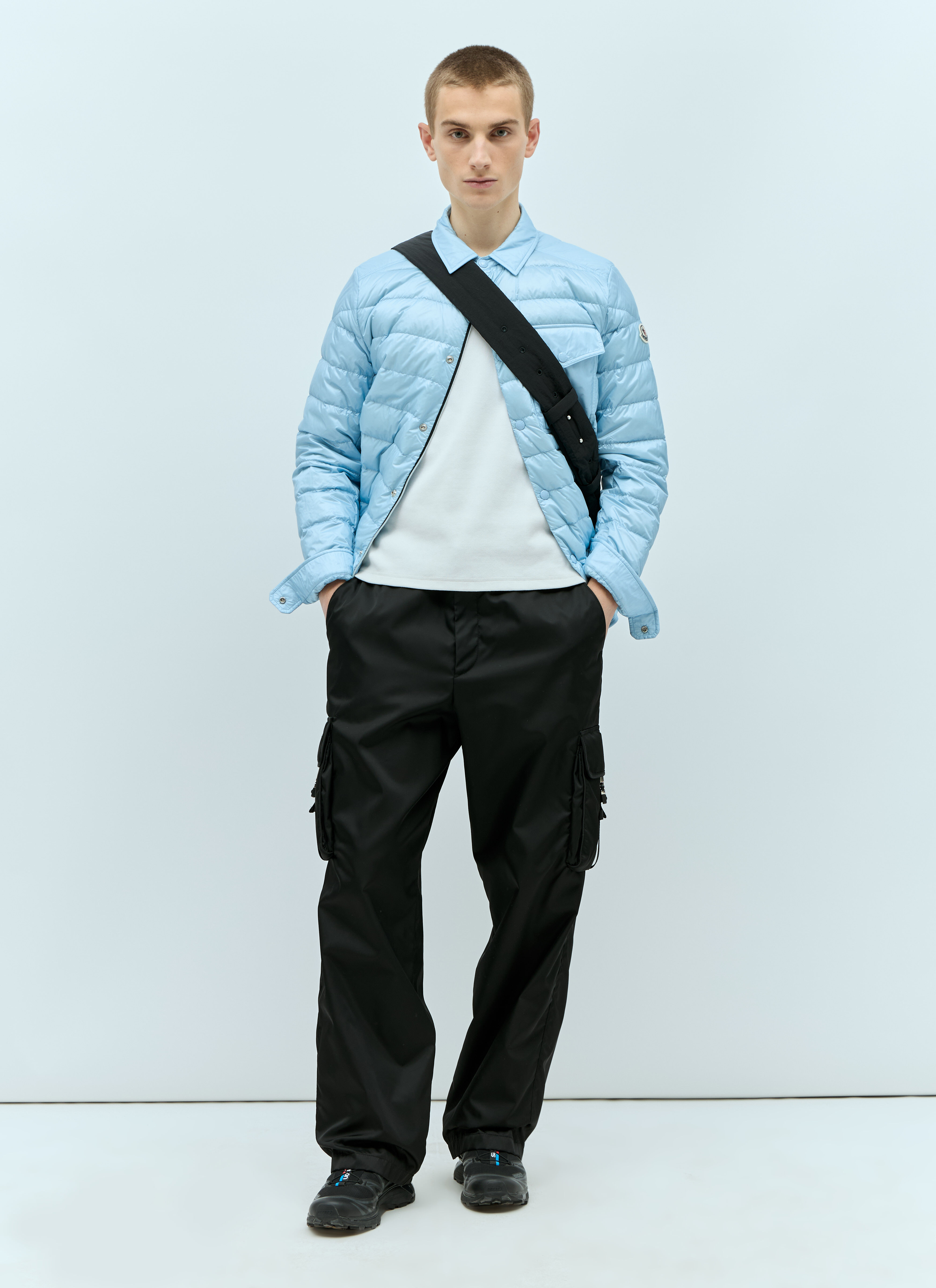 Moncler Men's' Tenibres Down Shacket in Blue | LN-CC®