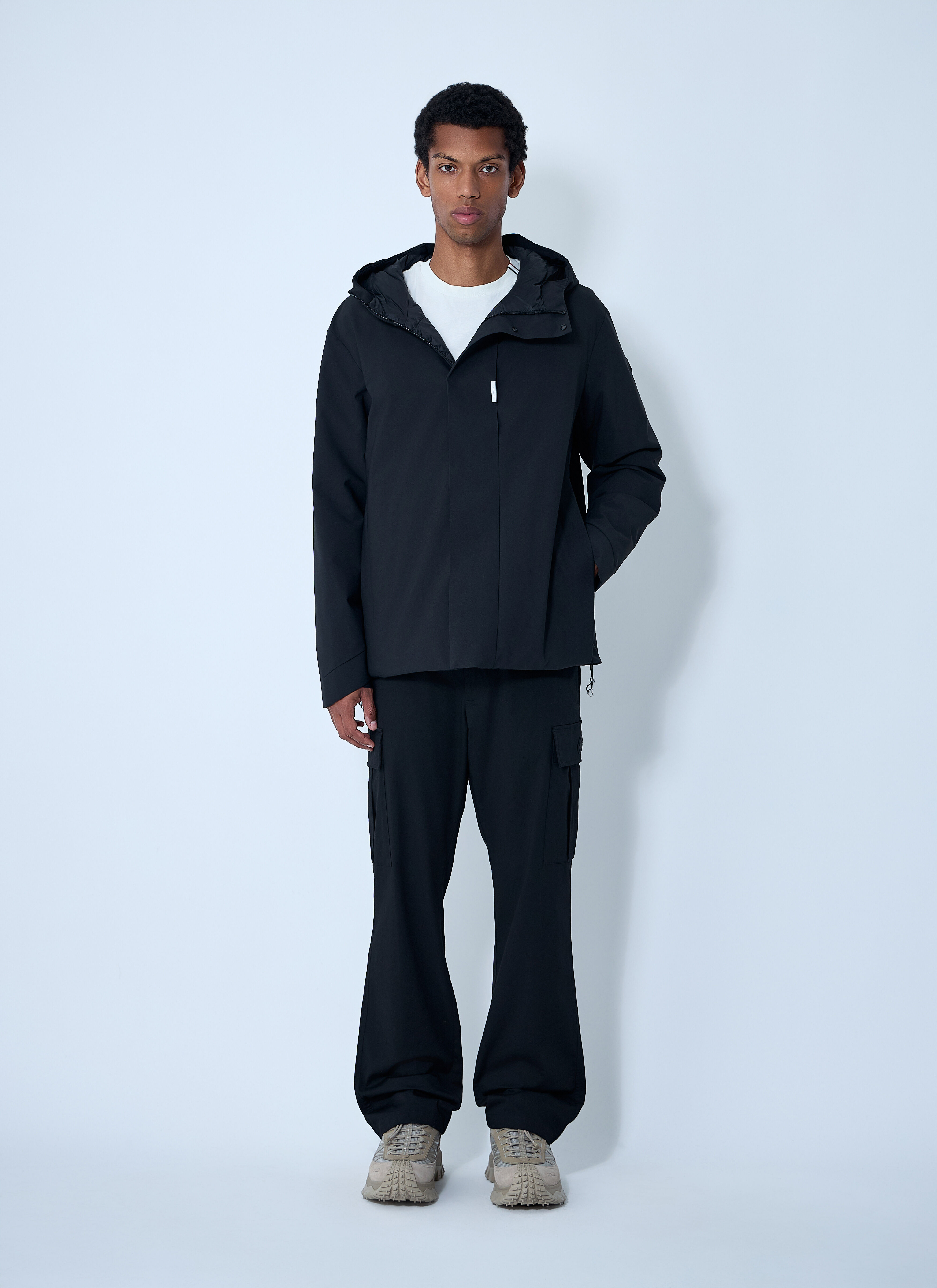 Moncler Men's' Gatillier Hooded Short Down Jacket in Black | LN-CC®