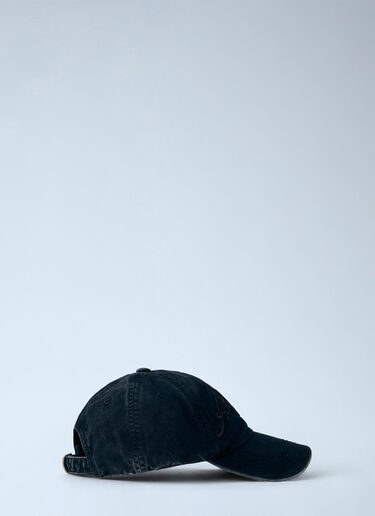 Acne Studios Embroidered Logo Cap Black acn0365039