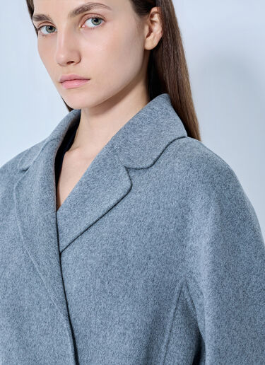 LN-CC® - Max Mara: Belted Wool-Blend Coat - Light Grey Max Mara Belted Wool-Blend Coat Light Grey max0265223