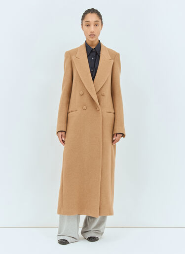 Dries Van Noten Wool Overcoat Beige dvn0258023