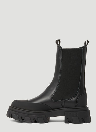 GANNI Chunky Chelsea Boots Black gan0249049