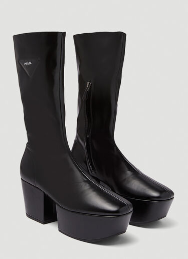 Prada Platform Boots  Black pra0246009