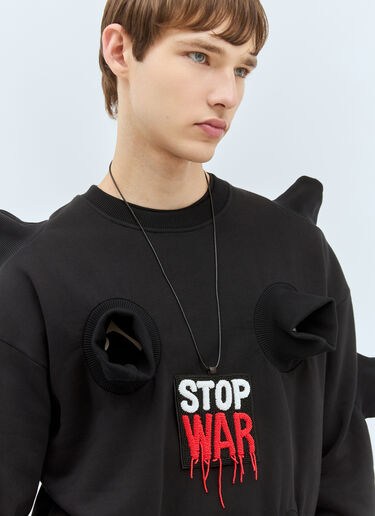 Stop War Necklace Walter Van Beirendonck Stop War Necklace Black wlt0158028