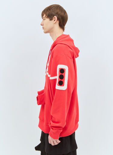 Walter Van Beirendonck Android Hooded Sweatshirt Red wlt0158008