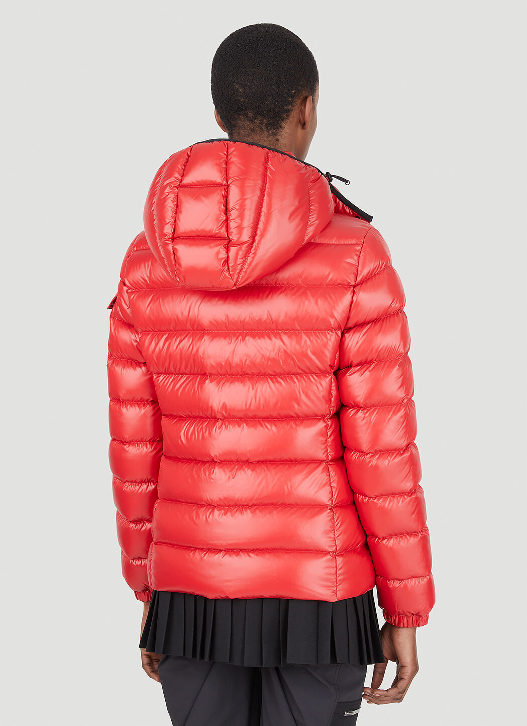 Moncler Bady Quilted Down Jacket in Red LN CC