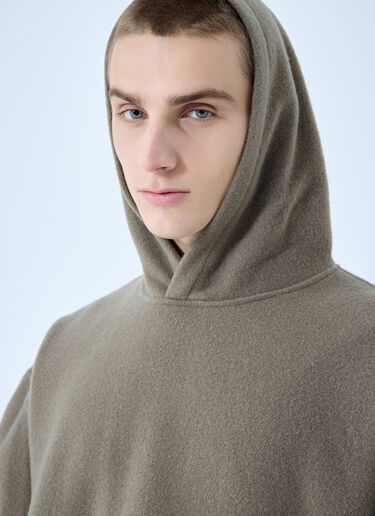 RIER Fleece Hooded Sweatshirt Beige rrr0160009