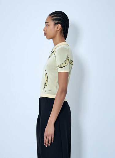 Jacquemus Le Polo Marino Shirt Yellow jac0260013
