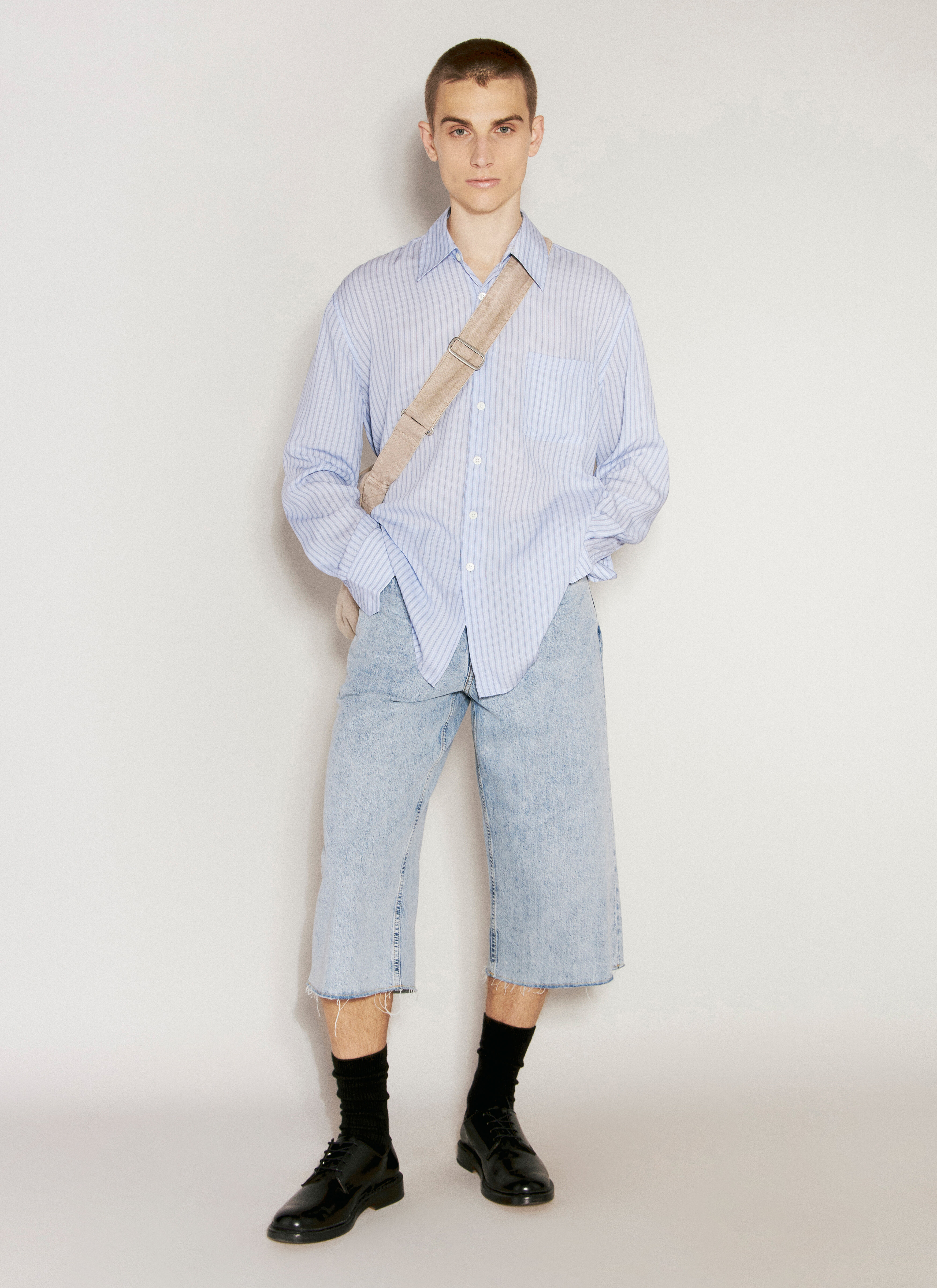 Our Legacy Men's' Above Stripe Shirt in Blue | LN-CC®