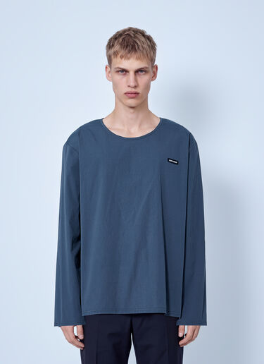 Miu Miu Stretch Poplin Top Grey miu0366054