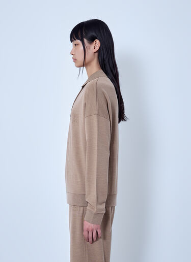Max Mara Casual Knit Polo Sweater Camel max0266052