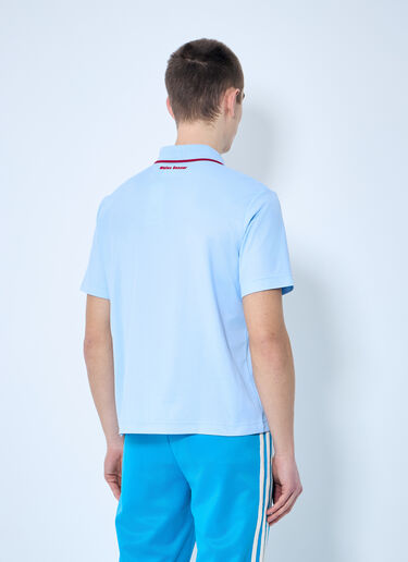 adidas by Wales Bonner Logo Motif Polo Shirt Blue awb0359020