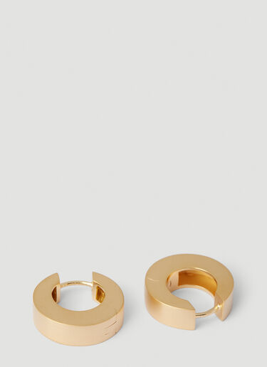 Tom Wood Arch Hoop Satin Small Earrings Gold tmw0251001