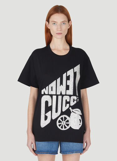 Gucci Lemon T-Shirt Black guc0247088