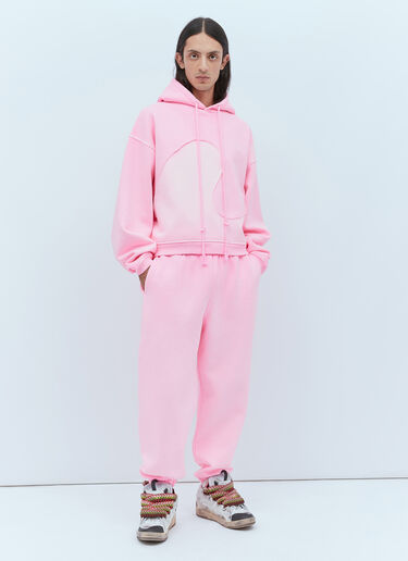 ERL Logo Fleece Track Pants Pink erl0153002