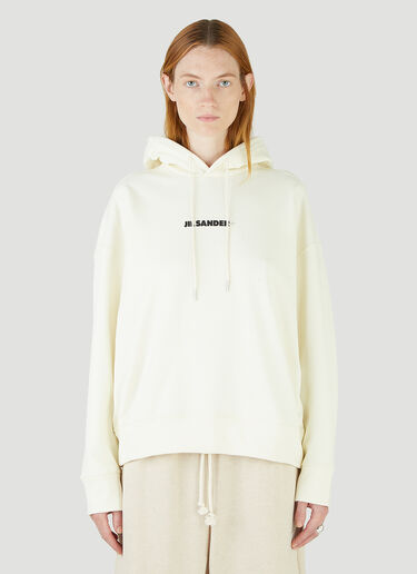 Jil Sander+ Logo Hooded Sweatshirt Beige jsp0245015