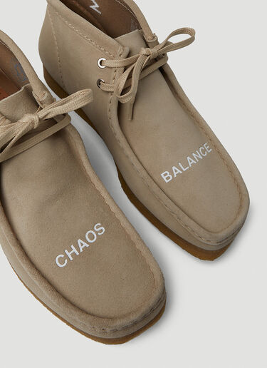 UNDERCOVER x Clarks Chaos Balance Wallabee Shoes Beige unc0150001