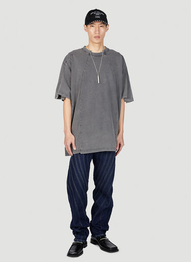 VETEMENTS Cut Up T-Shirt Grey vet0151013