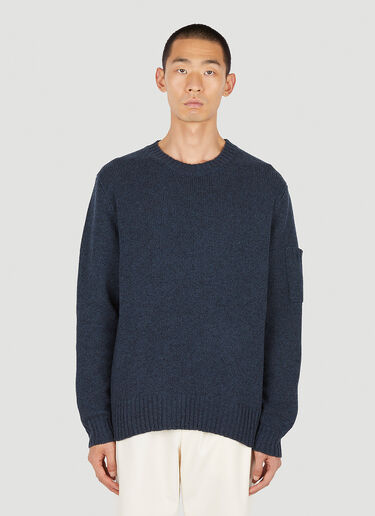 Jil Sander+ Sleeve Pocket Sweater Blue jsp0149006