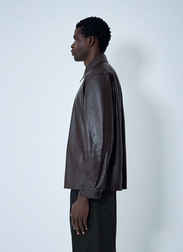 Leather Shirt Our Legacy Leather Shirt Brown our0163008