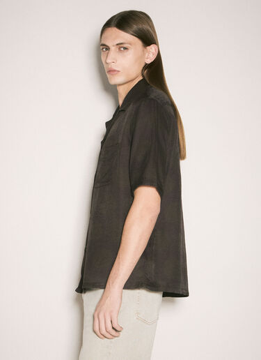 Our Legacy Heusen Short-Sleeve Shirt Brown our0159007