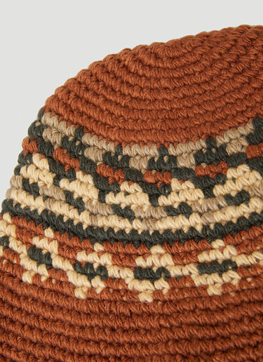 Stüssy Fairisle Bucket Hat Brown sts0151022