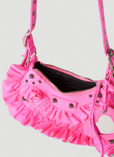Balenciaga Le Cagole Ruffled XS Shoulder Bag Pink bal0251100