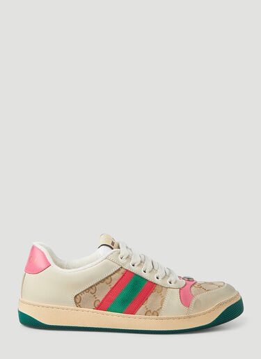 Gucci Screener Logo Sneakers  Beige guc0245114