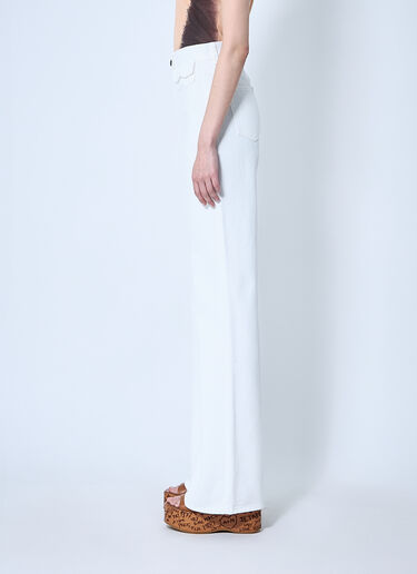 Chloé Denim Flare Jeans White chl0260010