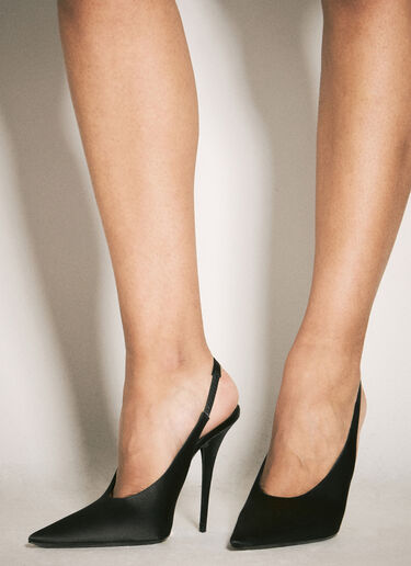 Saint Laurent L'Entracte 露跟高跟鞋 黑色 sla0257034
