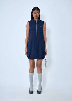 Prada Logo Motif Cargo Dress Blue pra0264030